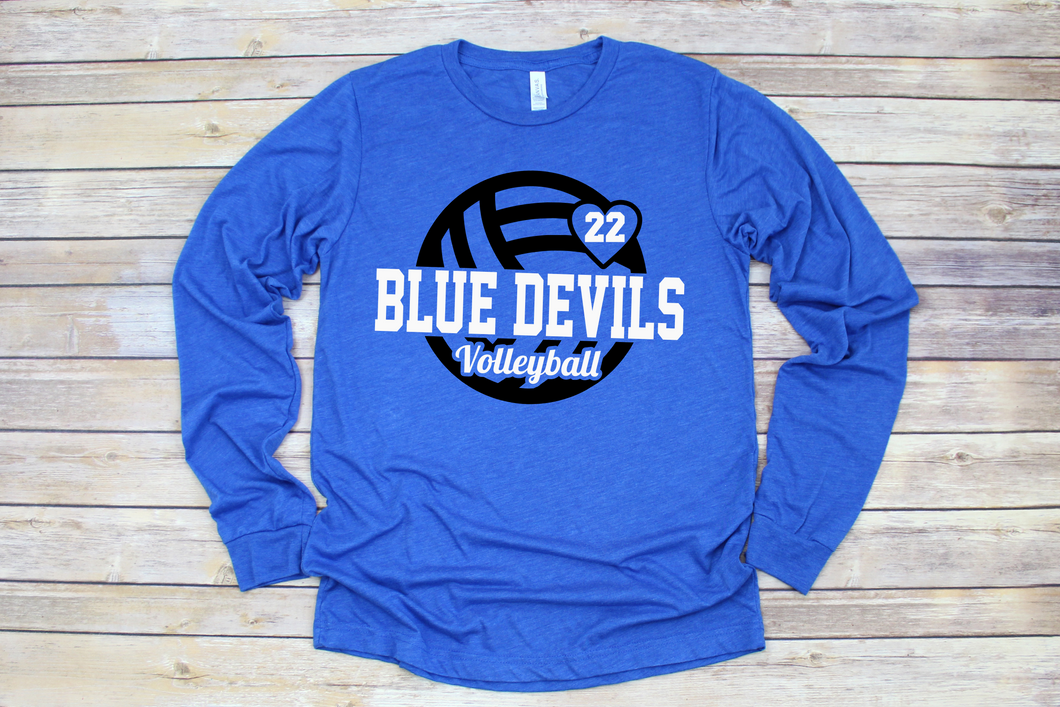 Blue Devils Volleyball Custom Shirt GHJ