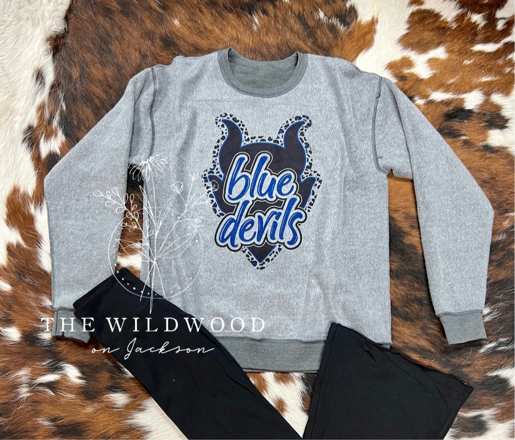 Blue Devils Silhouette Comfy Sweatshirt GHJ